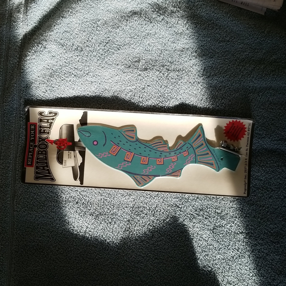 Pogonip Fish Mailbox Flag